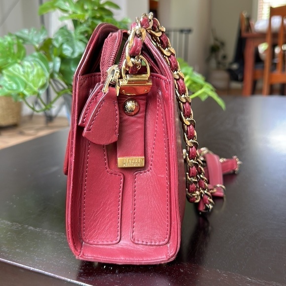 Stuart Weitzman red leather pod bag shoulder bag - Picture 4 of 16